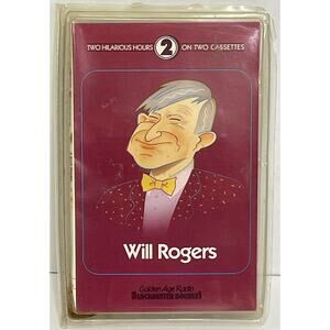 Vintage Will Rogers Golden Age Radio Blockbuster Doubles 2 Cassette Set 1985 OTR
